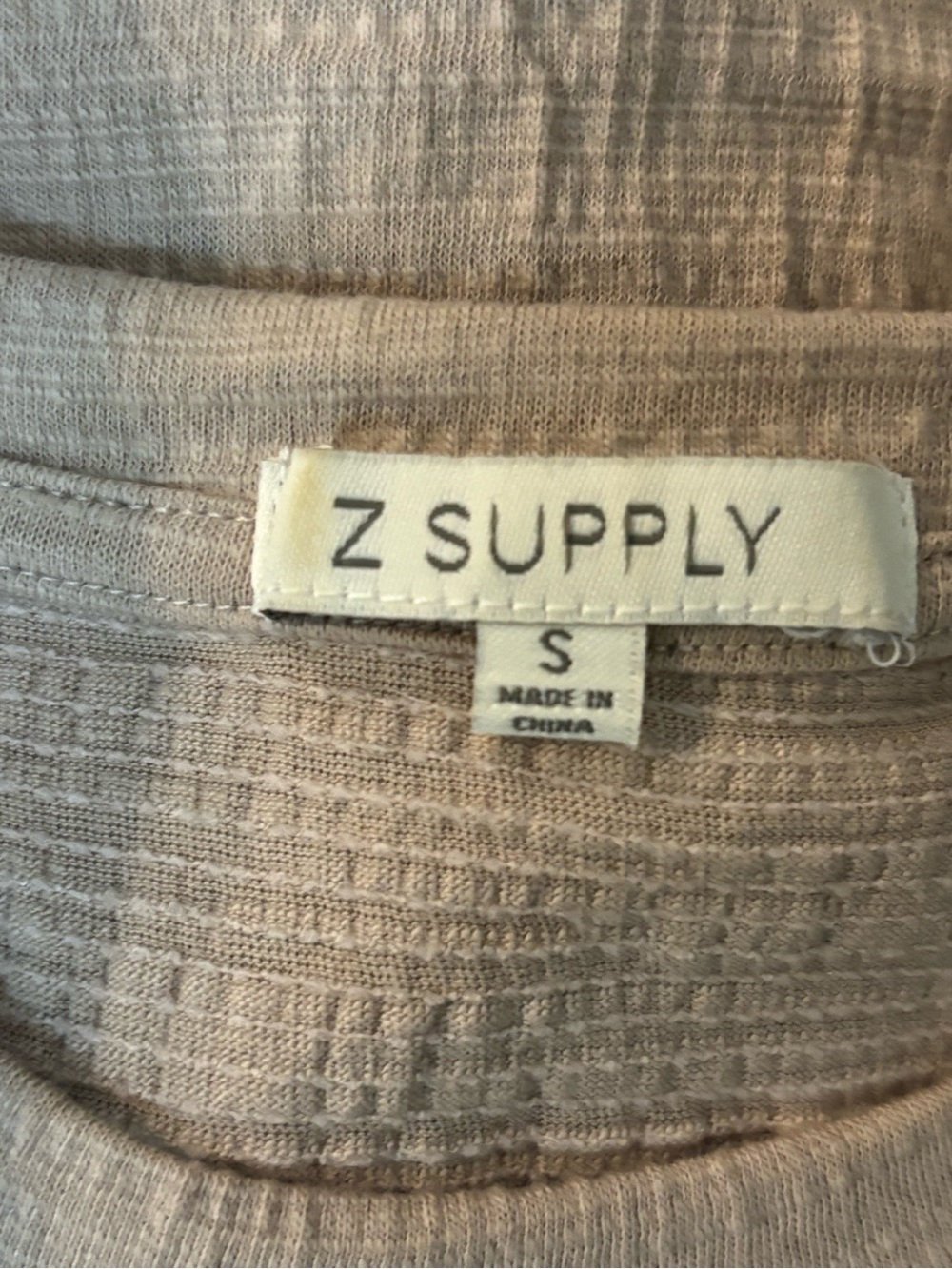Z Supply Tan Textured Sloane Sleeveless Crop Tank Top Sloane Wide Leg Pants S - Picture 5 of 11